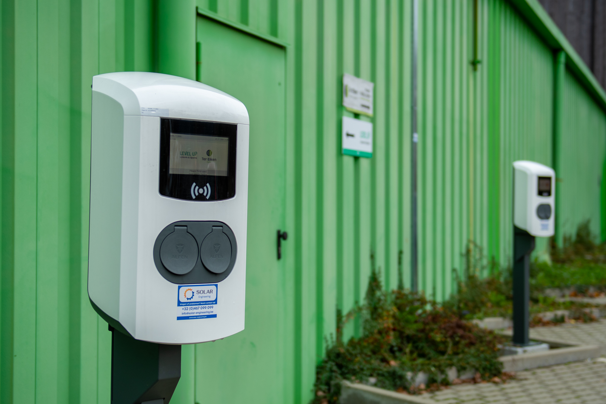 Laadpaal in Edegem van Solar Engineering Alfen